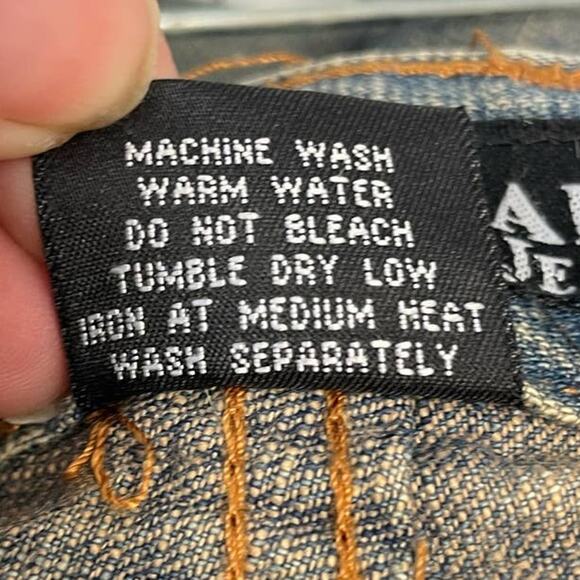 Eddie Domani Mens Jeans 52 / 32 Distressed Weathered Cotton Blend Denim Jeans - Picture 6 of 6